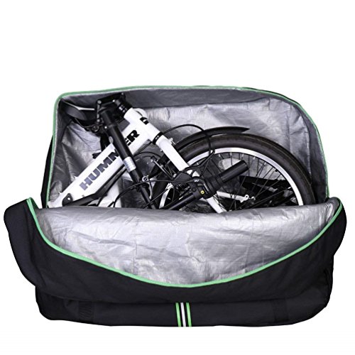 ROCKBROS 14 bis 20 Zoll Faltrad Transporttasche Klapprad Fahrradtasche mit Rucksack für Flugzeug Auto Travel Bag