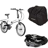 ZÜNDAPP Z101 20 Zoll E Bike Faltrad Damen Herren Elektrofahrrad klappbar Fahrrad Elektro Klapprad Ebike Pedelec E-Bike Erwachsene Klappfahrrad mit Tasche und Schloss