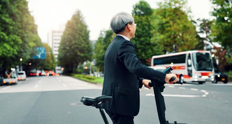 Klapprad im Bus mitnehmen