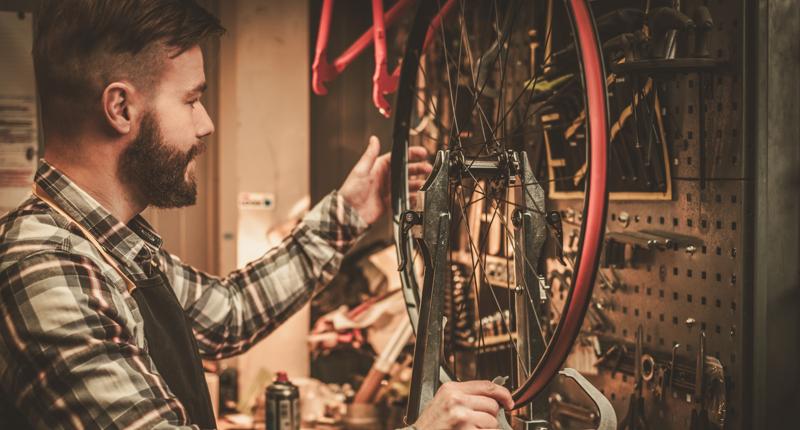 Klapprad restaurieren